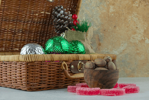 Christmas console table decor