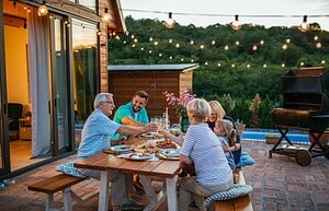 How to Create an Outdoor Entertaining Area for All Seasons